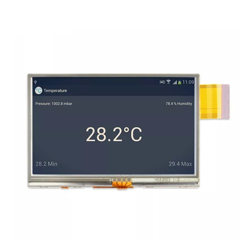 RG043QPI-01 4.3 inch 480*272 Resistive Touch Screen With ILI6485A IC