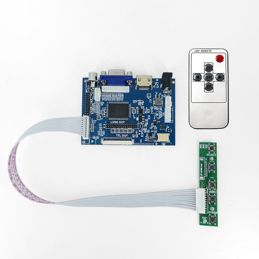 RGB 50pin LVDS 40pin LCD Controller board With H DMI VGA AV input